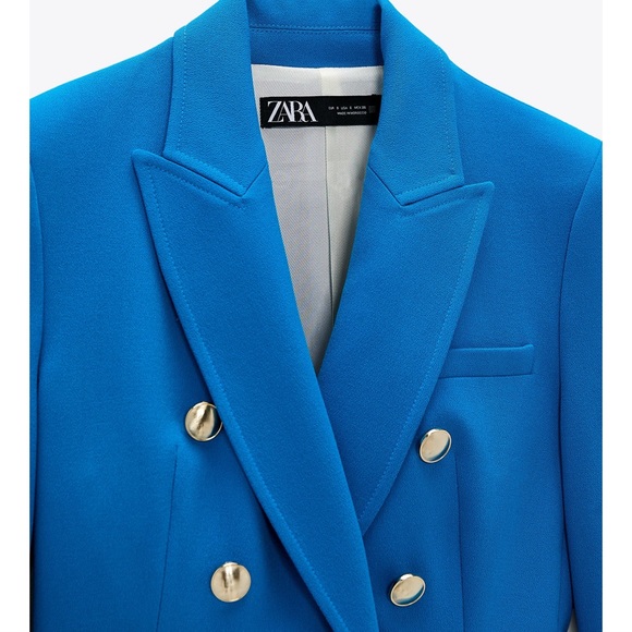 ZARA DOUBLE BREASTED BALMAIN STYLE BLAZER - Picture 13 of 17